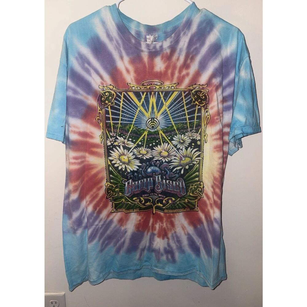 Vintage Camp Bisco 2018 Tie Dye Festival Band T Shirt XL Bassnectar EDM Rave Tee